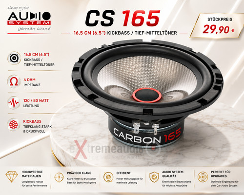 Audio system 165w - system, mitteltöner