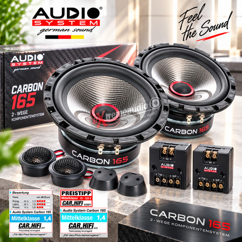 Audio system carbon 165 5cm - 165, 16,5cm